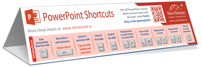 PowerPoint keyboard shortcut cheat sheet